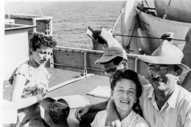 הההפלגה הראשונה של הורי לארהב בתום מלחמת העולם השנייה