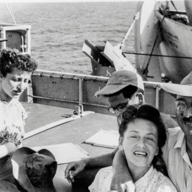 הההפלגה הראשונה של הורי לארהב בתום מלחמת העולם השנייה