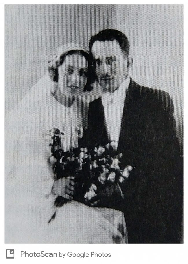 תמונת חתונה של אמא ואבא שלי, תרצה ויצחק ג'קסון, 1936