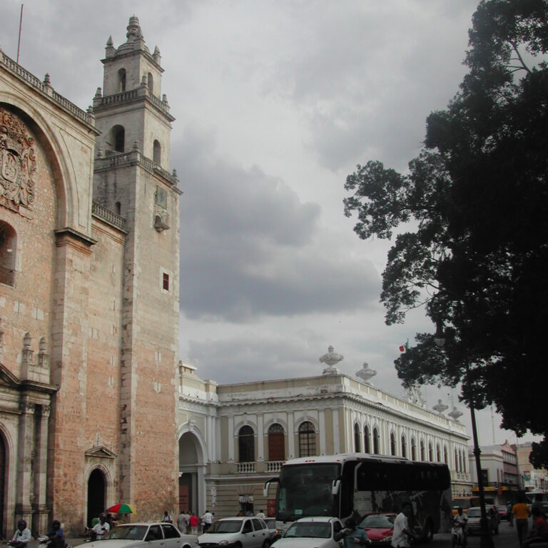 רחובות אנטיגואה בחצי האי יוקטן, מכסיקו