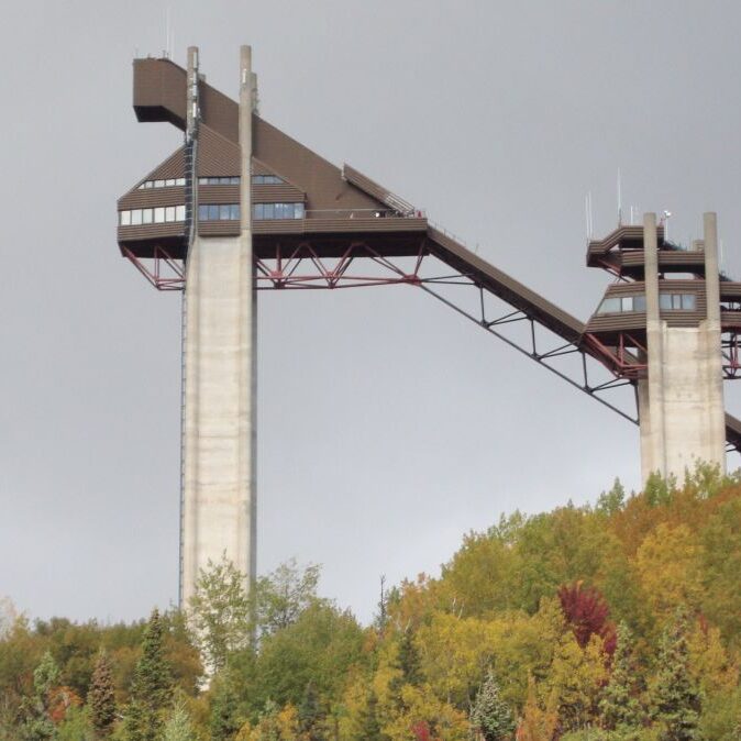 אתר קפיצות הסקי שהיה באולימפיאדת החורף בלייק פלאסייד