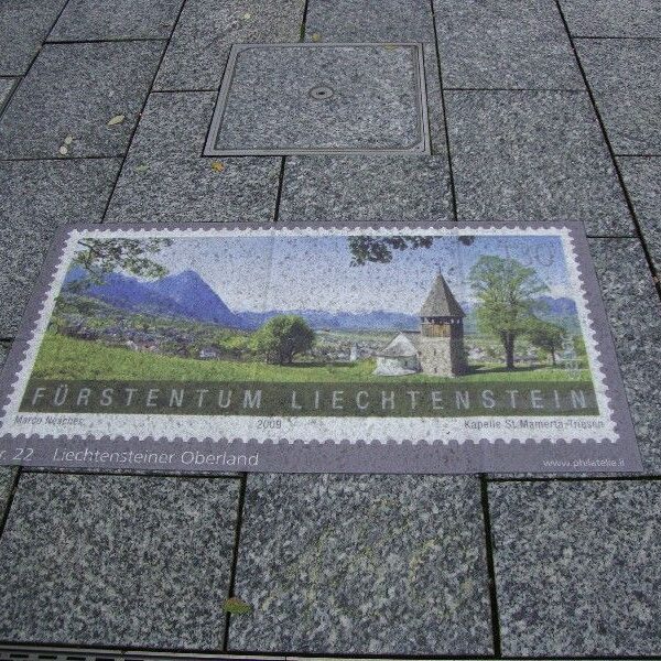 בול בליכטנשטיין כמרצפת-