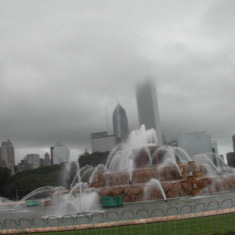 בשיקאגו-מזרקת בראון בפארק המילניום