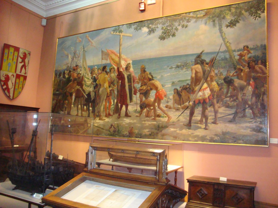 הגעתו של קולומבוס לאמריקה, מוזיאון במדריד, ספרד