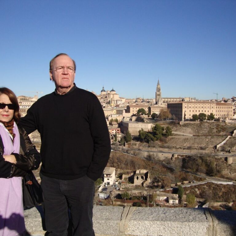 הזוג ברזילי על רקע טולידו