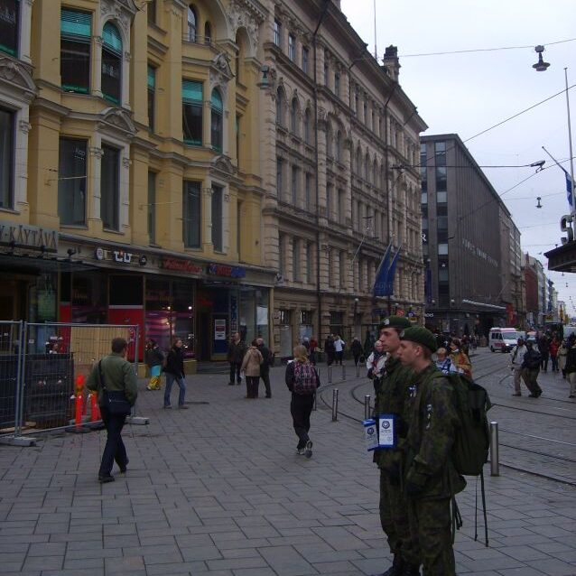 חיילים רוסים בחוצות סנט פטרסבורג