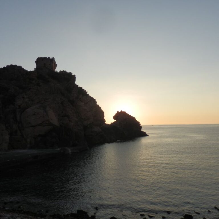 לקראת שקיעה בחופי צרפת בים התיכון