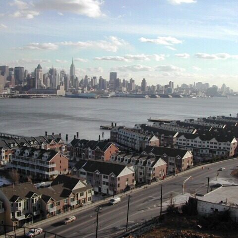 מבט מהובוקן ניו ג'רסי על ניו יורק