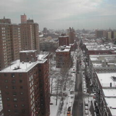 מבט מושלג מדירתי בניו יורק