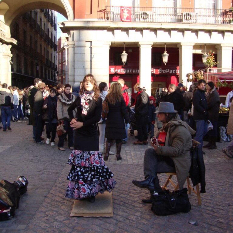 מופע פלמנקו צועני בחוצות מדריד