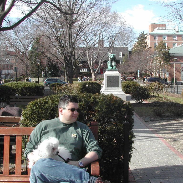 מנוחה בגן של אוניברסיטת פרינסטון