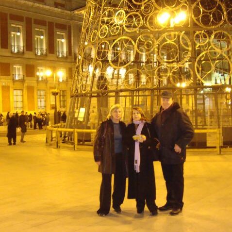 עם איציק ולינה , מדריד, ספרד-