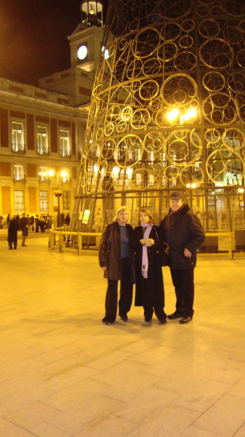 עם איציק ולינה , מדריד, ספרד-