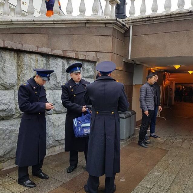 שוטרים רוסים בתום משמרת