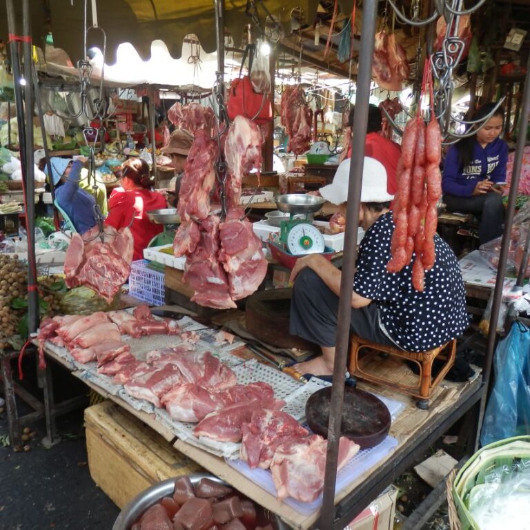 שוק בשר קמבודי