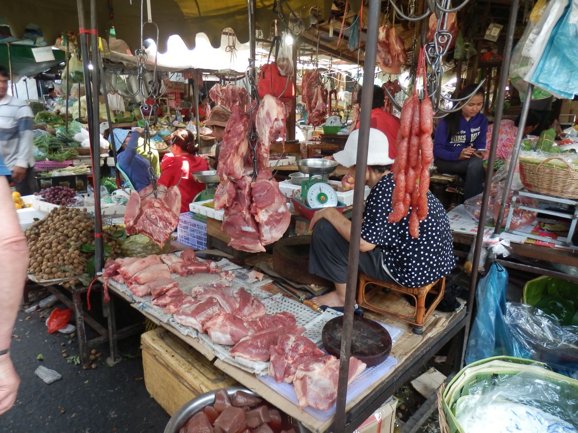 שוק בשר קמבודי