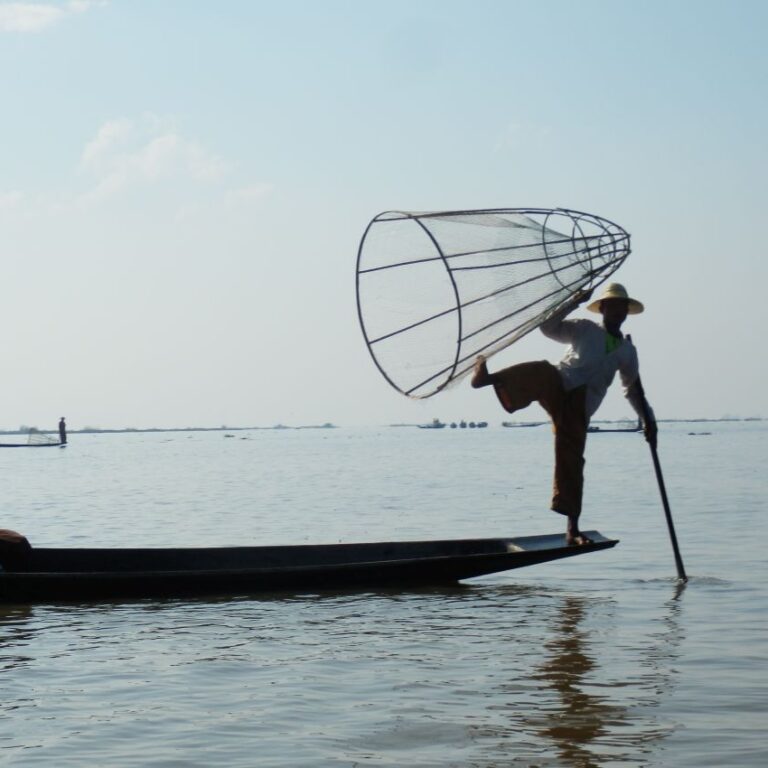 שיטות הדיג האקרובטיות באגם אינלה