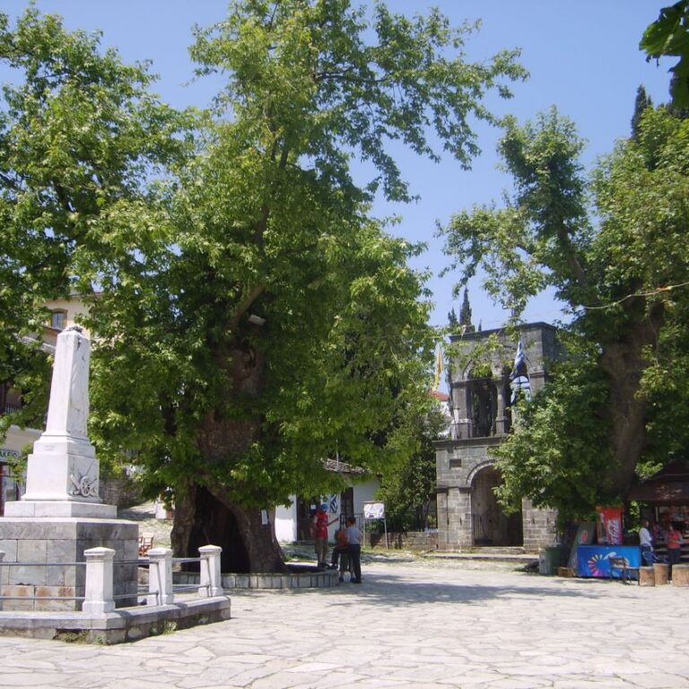 בכל כפר יווני יש כיכר מרכזית