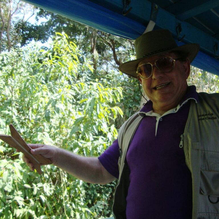 בסירת משוטים ביובל של נהר האמזונס