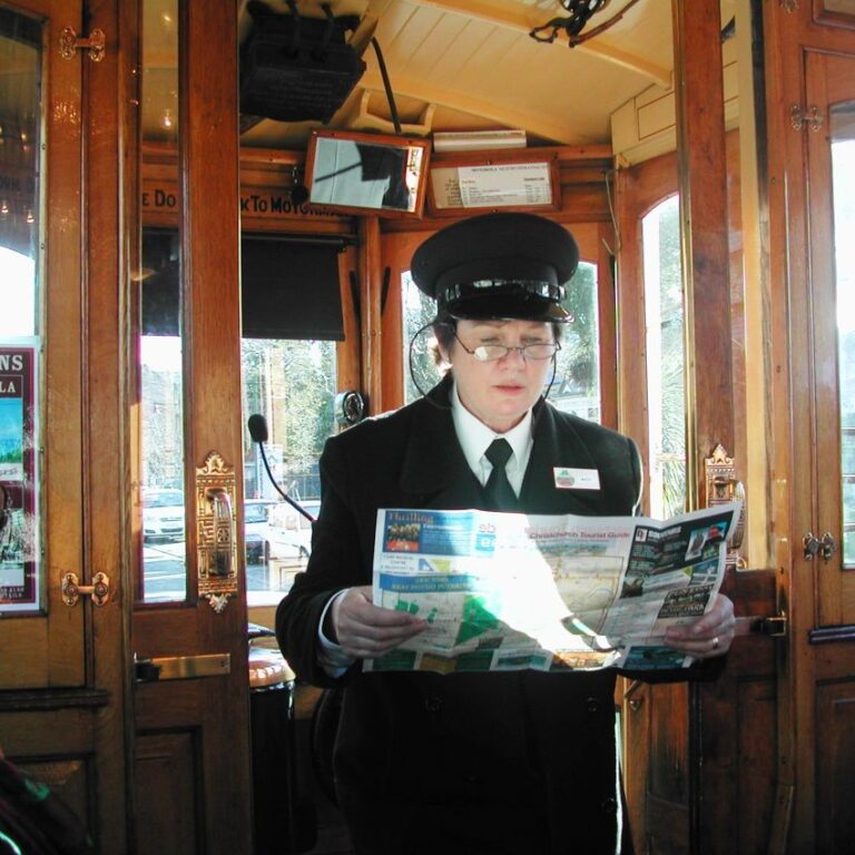 כרטיסנית בכרייסצ'רץ ניו זילנד