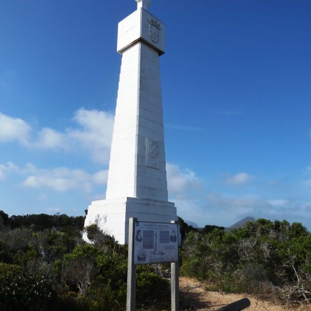 מצבה לזכרו של המגלה הפורטוגזי וסקו דה גאמה בכף התקווה הטובה
