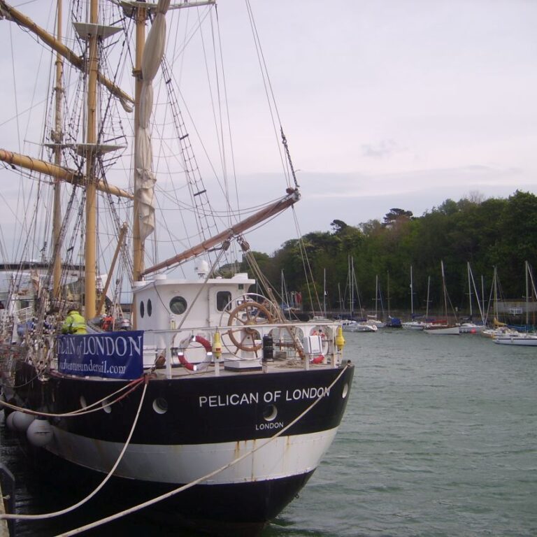 ספינות עתיקות עוגנות בנמלי דרום אנגליה