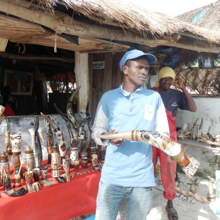 עבודות יד בשוק בסנגל