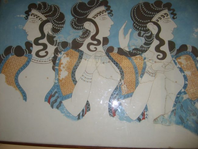 שרידי התרבות המנואית שנעלמה כנראה עם הצונאמי בעקבות התפרצות הר הגעש בסנטוריני לפני 3500 שנים