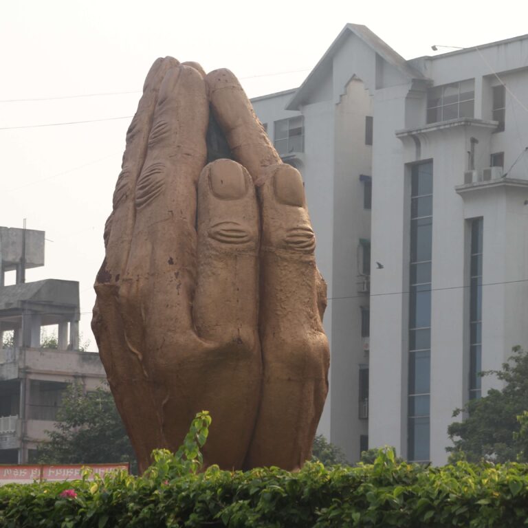 כפות ידיים משולבות לתפילה