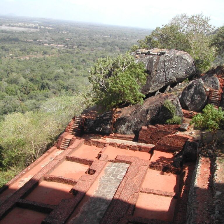 הארמון שנבנה על ראש הצוק של סלע האריה