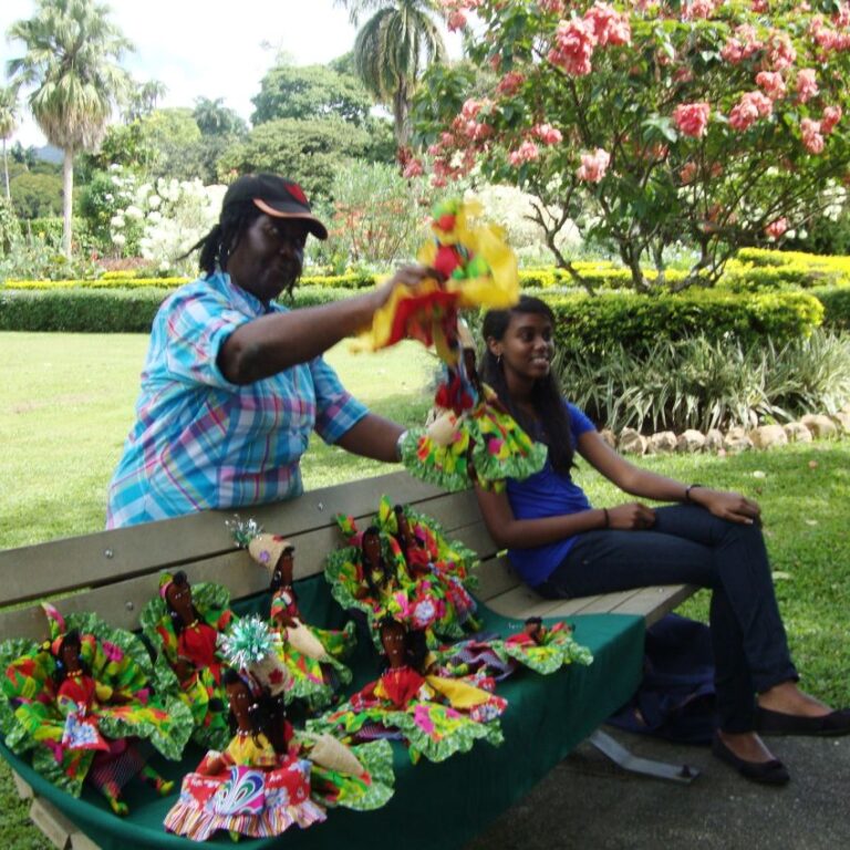 סוחרת בובות קאריביות בברמודה