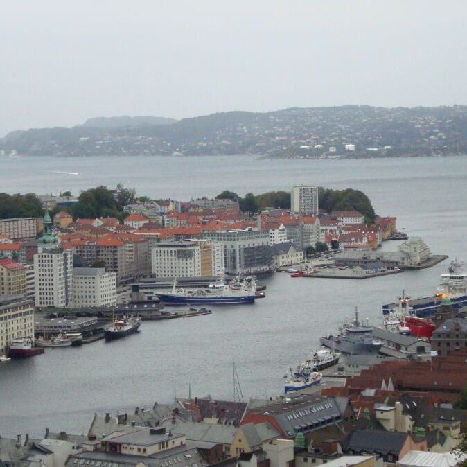 ברגן, בנורבגיה ,מבט מלמעלה