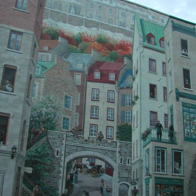 הצגת רחוב בקוויבק סיטי