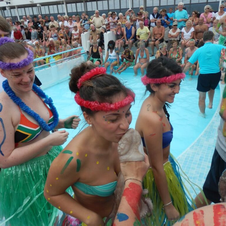 טקס חציית קו המשווה בהפלגה מגנואה לקייפטאון