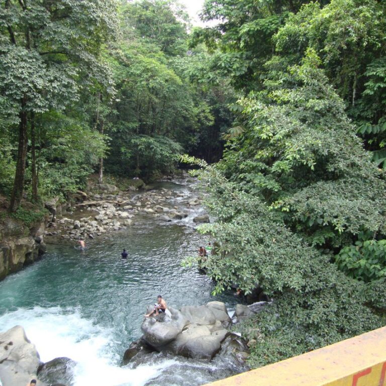 ילדים טובלים במפלון