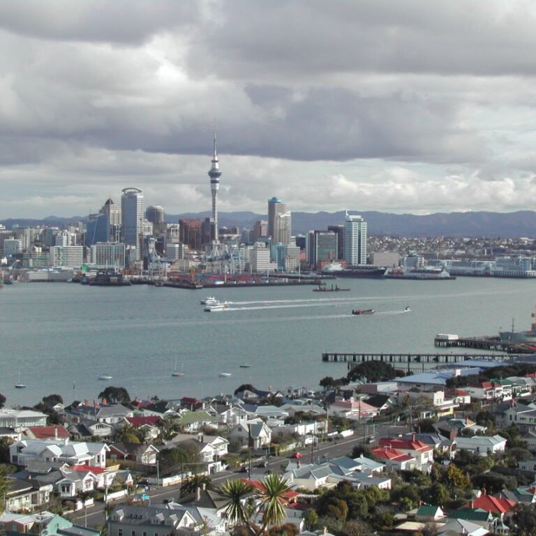 נופה של אוקלנד באי הצפוני