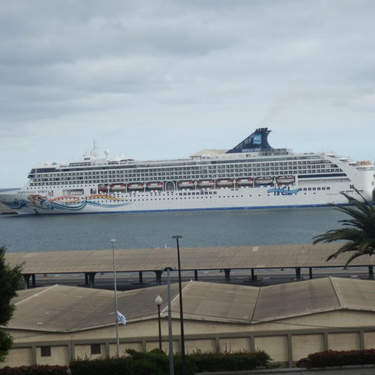 ספינת הקרוזים על רקע מדירה