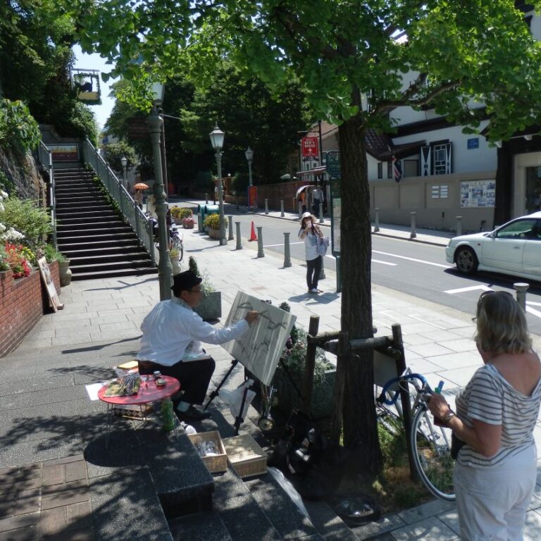 צייר רחוב בקיוטו