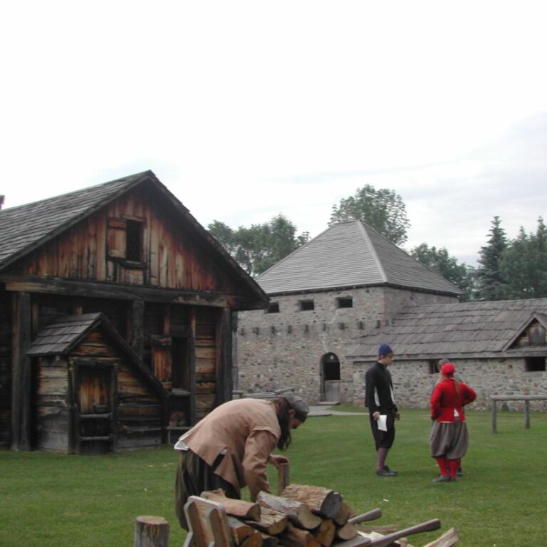 שחזור של כפר אינדיאני בשמורה