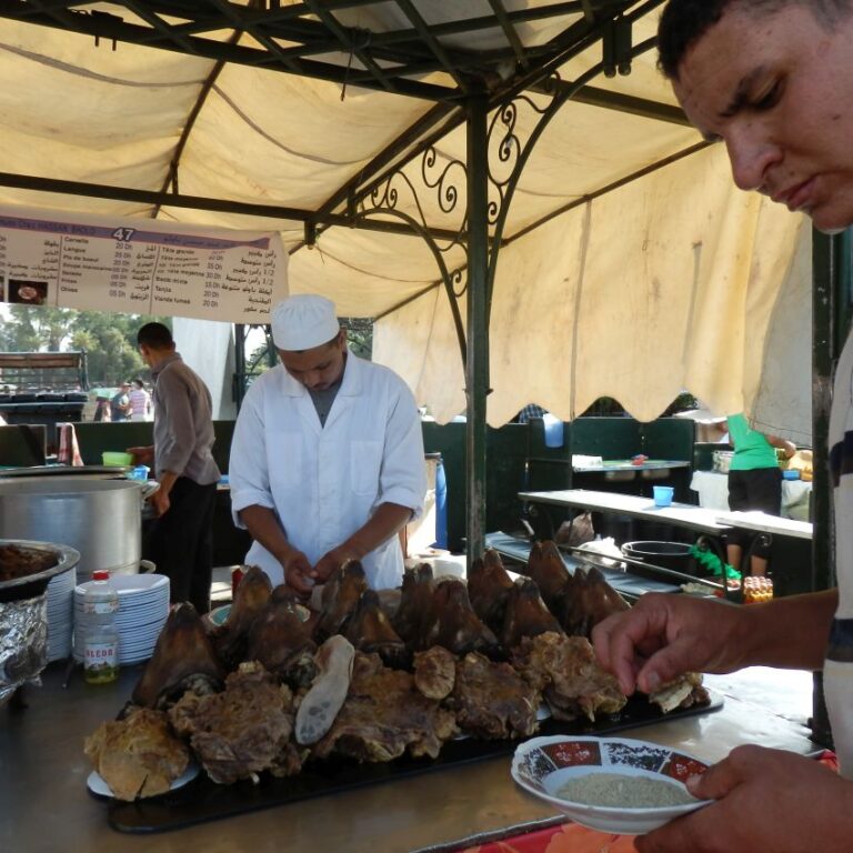 דוכן אוכל במארקאש