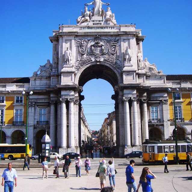 השער המרשים "ארכו דה ויקטוריה" בליסבון