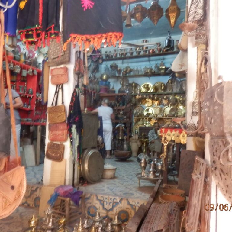 חנות צורפים במרוקו בעיר מארקאש