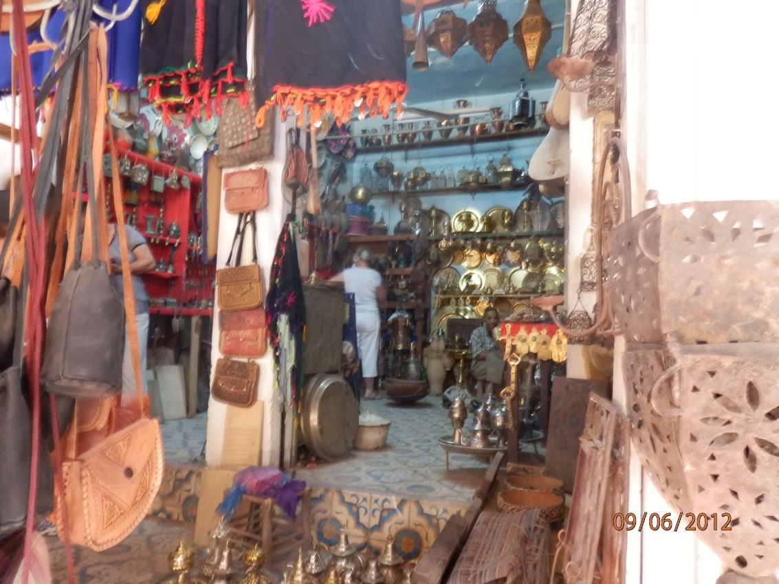 חנות צורפים במרוקו בעיר מארקאש
