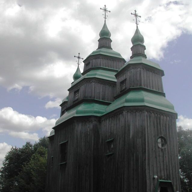 כנסית עץ במוזיאון הפתוח ליד קייב