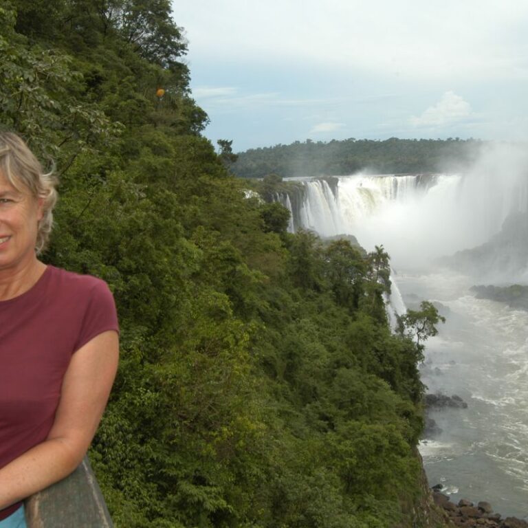 צביה על רקע האיגואסו