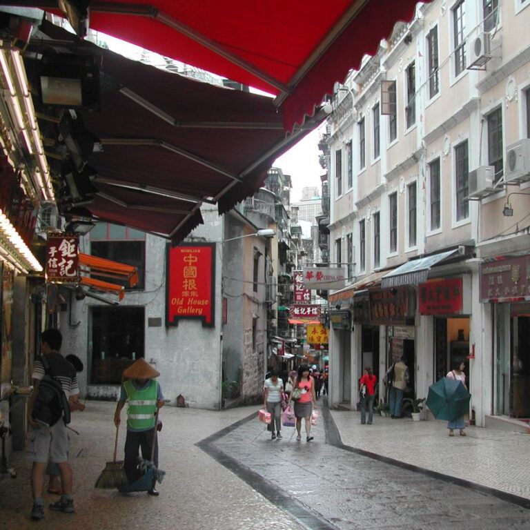 רחוב ברובע הסיני במאקאו