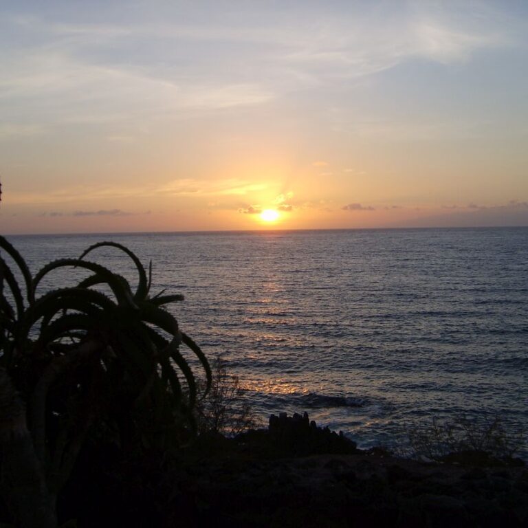 שקיעה בחוף בצ'ילי