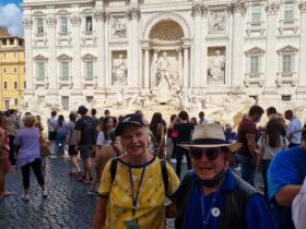 מזרקת טרווי, ביום שספרו את המטבעות תחת שמירה של המשטרה האיטלקית