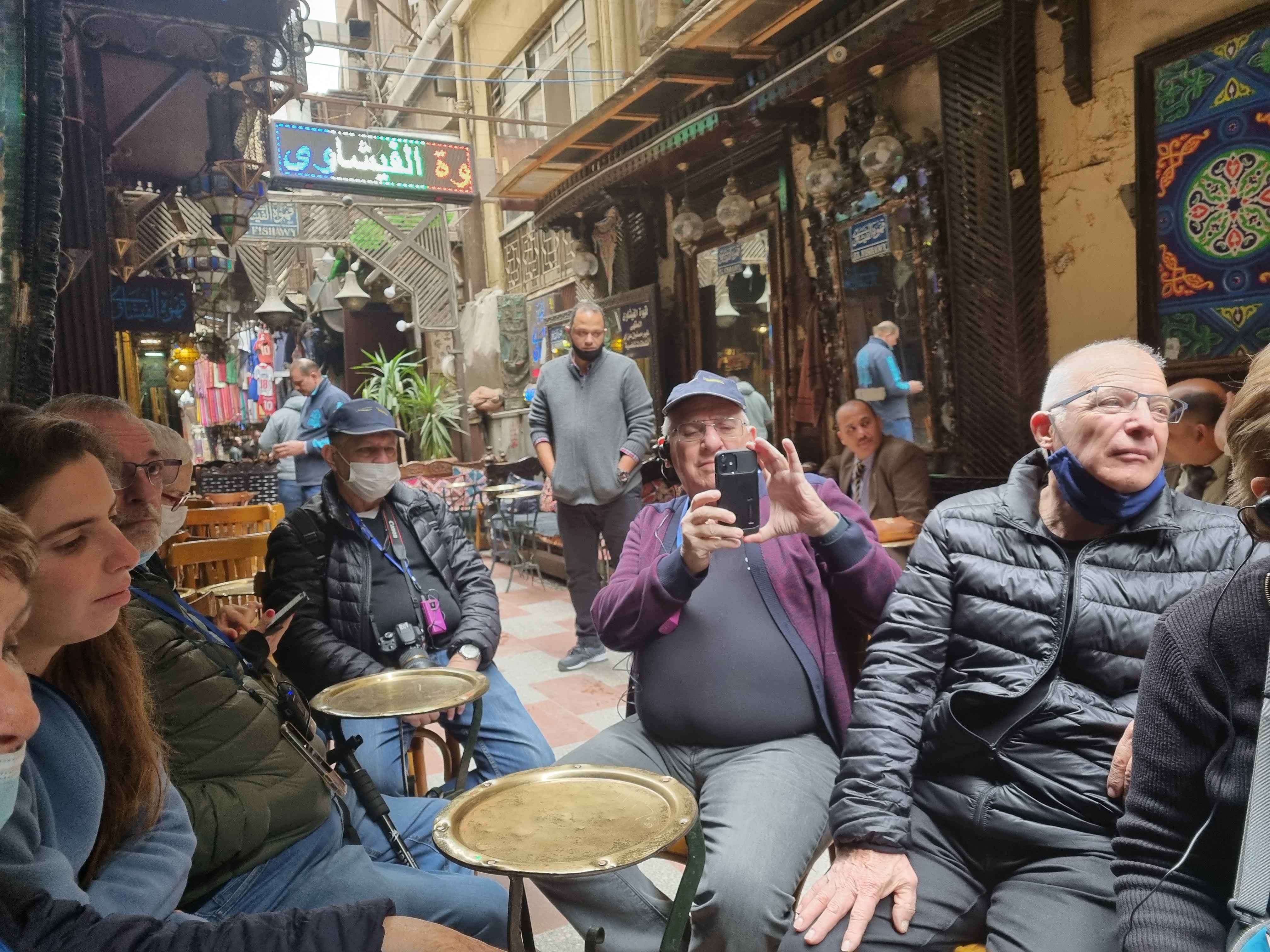 בית הקפה המפורסם בו היה יושב הסופר זוכר פרס הנובל נג'יב מחפוז בשוק חאן אל חליל בקהיר, בו אסף את הרעיונות לספריו.
