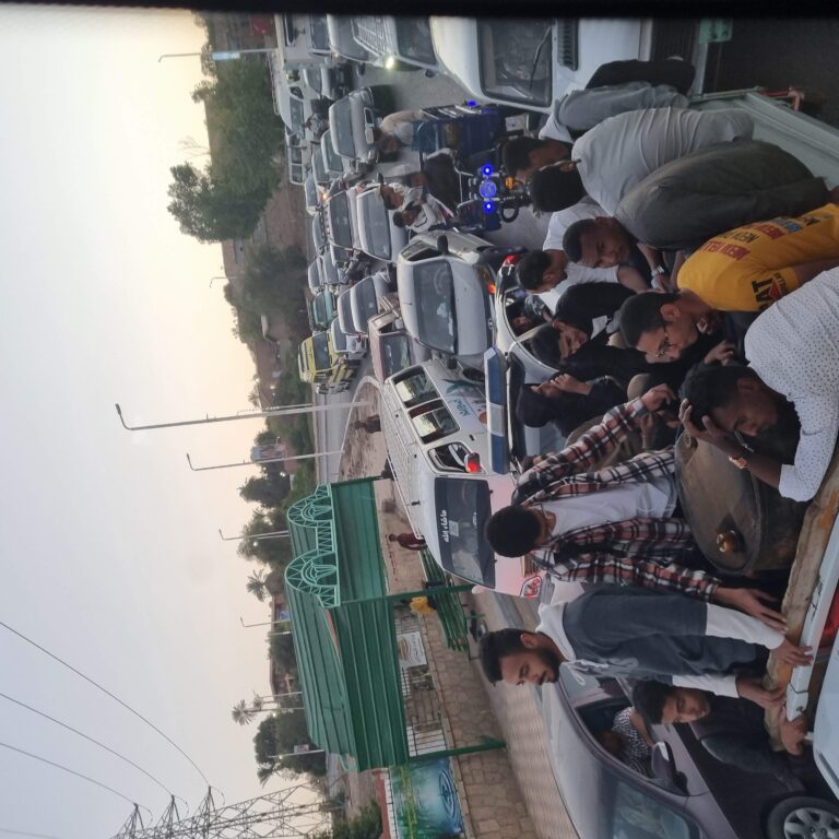 פקק מצרי טיפוסי באסואן